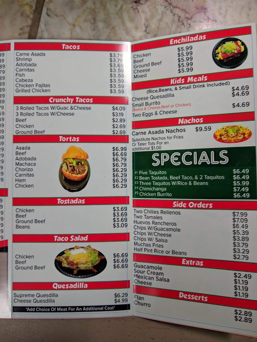 Muchas Gracias Mexican Food Menu - Image 5